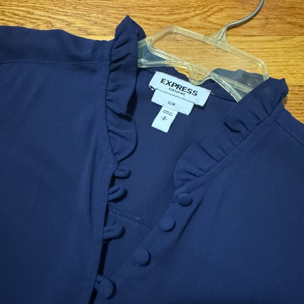 Express - Blue Blouse - Picture 3 of 3